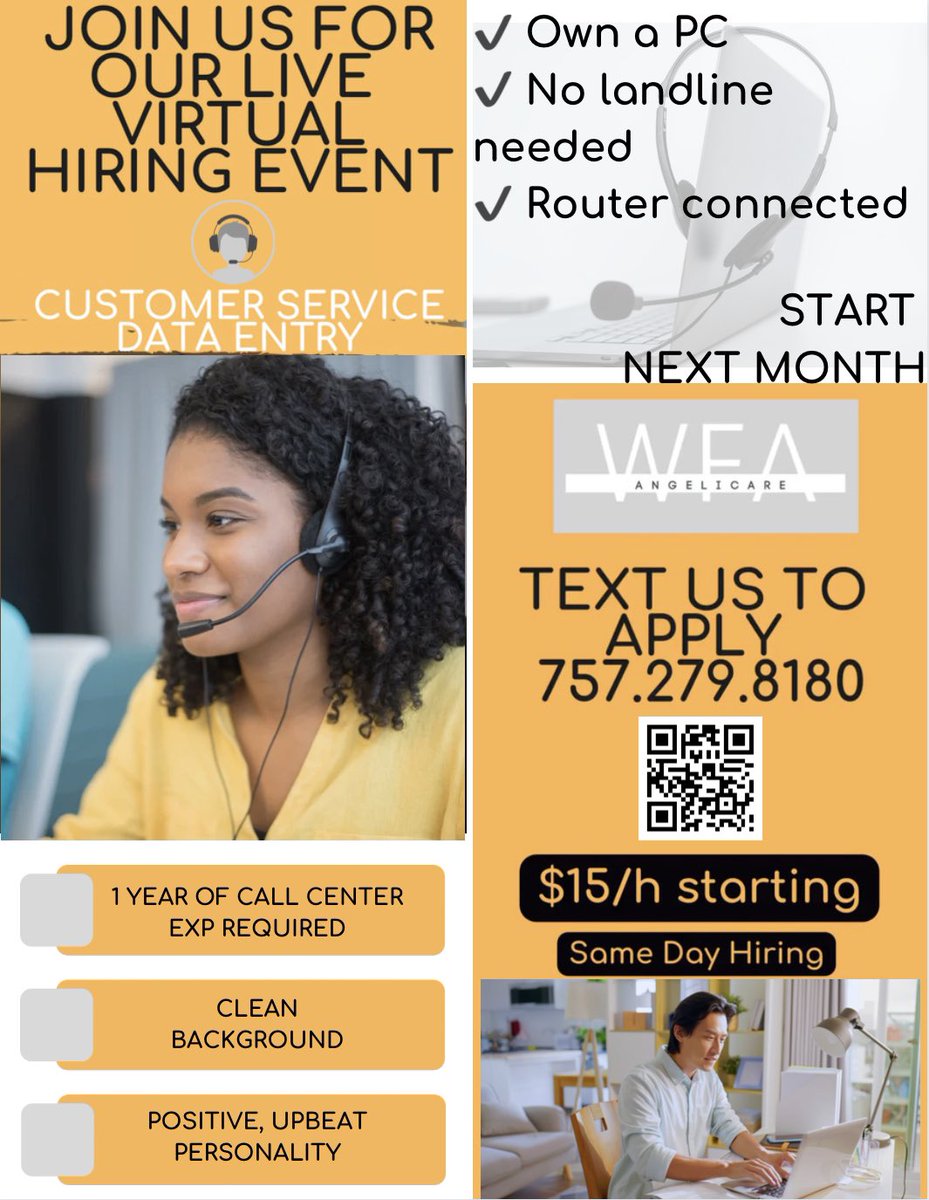 Angelicare WFA Co - Work From Anywhere in the U.S. tweet media