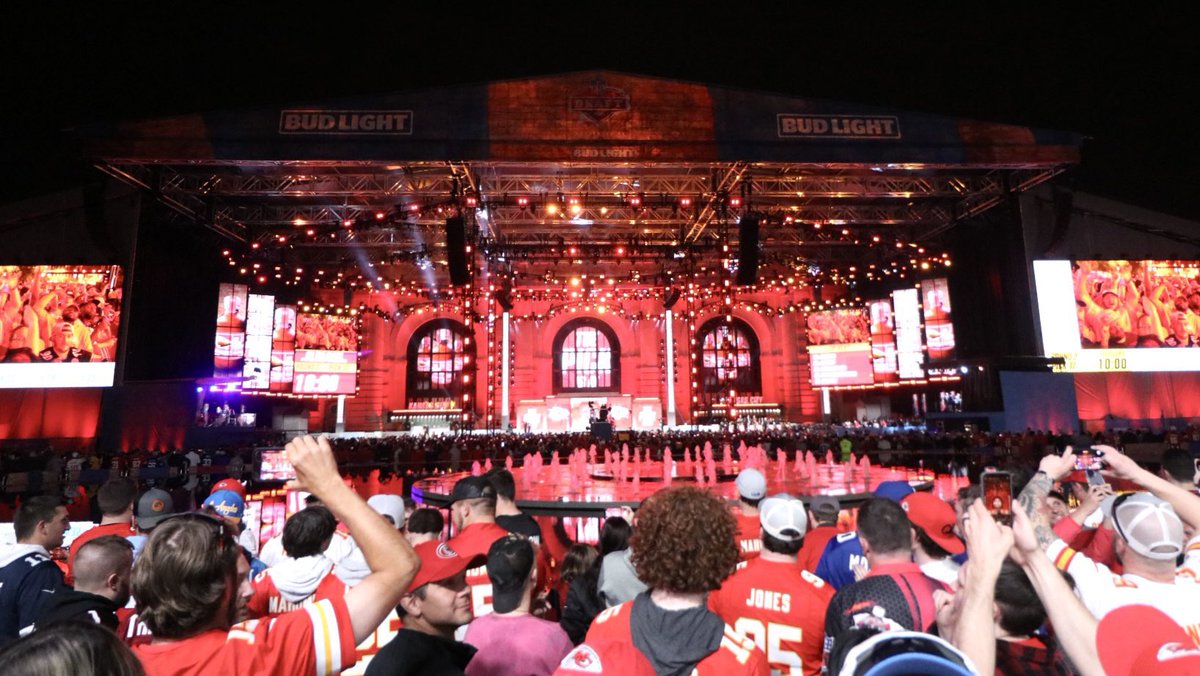 The results are in! The NFL Draft generated long-term, positive impact for years to come. Kansas City’s total economic impact was $164.3 million with: 💲108.8 million in direct spending 💲55.5 million in indirect impact