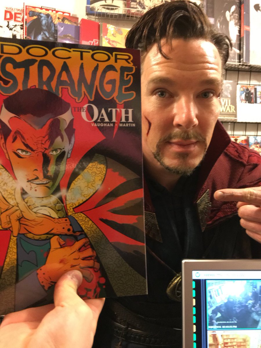 sapw's tweet photo. #colorfullBatch #BenedictCumberbatch Many colorful characters. Eric, Grinch, Quilloughby, #DoctorStrange https://t.co/lDEtR1chf1