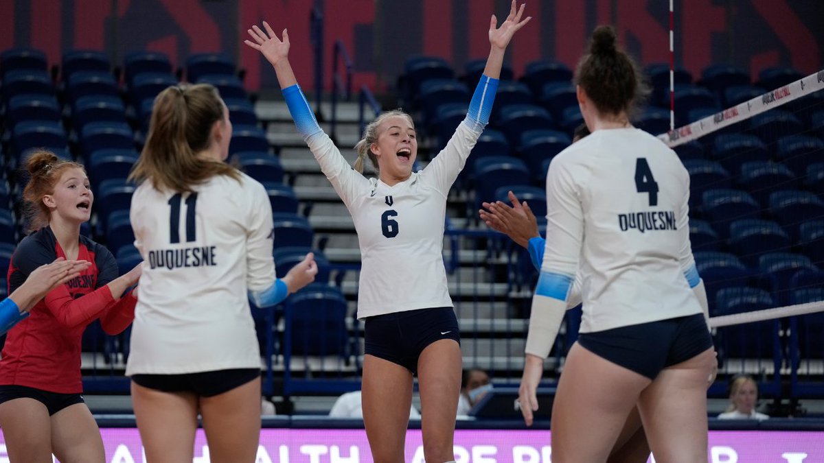 Henschen and Gish Power Duquesne to Season-Opening Sweep Over St. Peter’s

📰&amp;📊bit.ly/463dBfB

#GoDukes