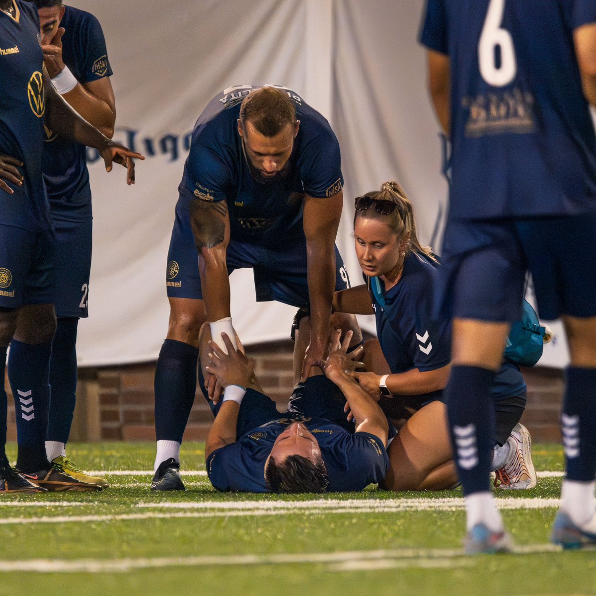 ChattanoogaFC's tweet photo. Shoutout to CFC athletic trainer Melanie Schaefer! Home or away, she holds us together. We are lucky to have to you, Mel! 💙 https://t.co/nnZ6d6Q56M