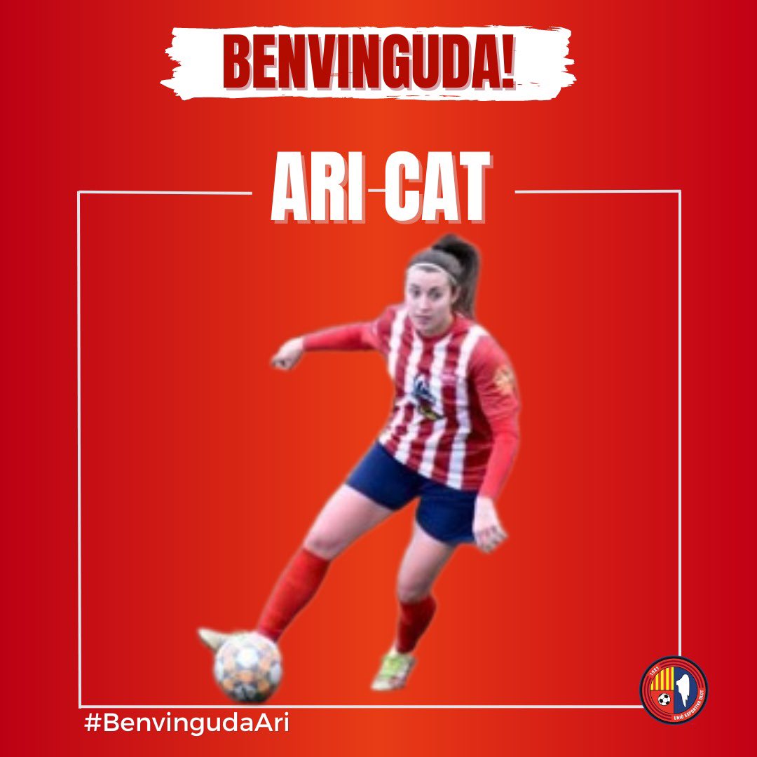 UEOfemeni's tweet photo. ✍️🆕
OFICIAL‼️
Ari Cat fitxatge pel primer equip de l'Olot femení.
Jugadora desequilibrant, estem segures que es convertirà en un puntal per l'equip.
📈 Visió de joc, seguretat, desequilibri la defineixen.
🙋♀️ Benvinguda Ari
#BenvingudaAri #futfem #orgulloses https://t.co/527ayIMCXZ