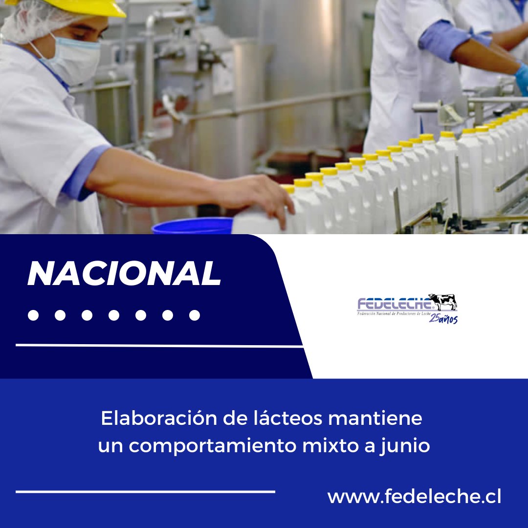 FedelecheFG's tweet photo. #País🇨🇱 Elaboración de lácteos mantiene un comportamiento mixto a junio 🥛
Ampliar antecedentes en https://t.co/ynN4IrShsy 🐮
https://t.co/6PUqRTWnW6
#leche #lecheros #lechechilena #lechesustentable #fedeleche #odepa https://t.co/GQUpJCdo8H
