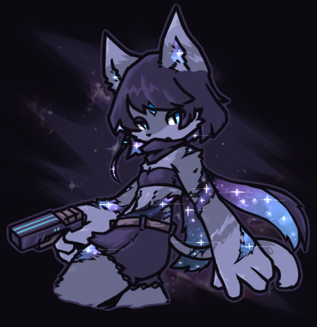 InklessBrush's tweet photo. randomly, a space cat https://t.co/ZaU0ru53Kg