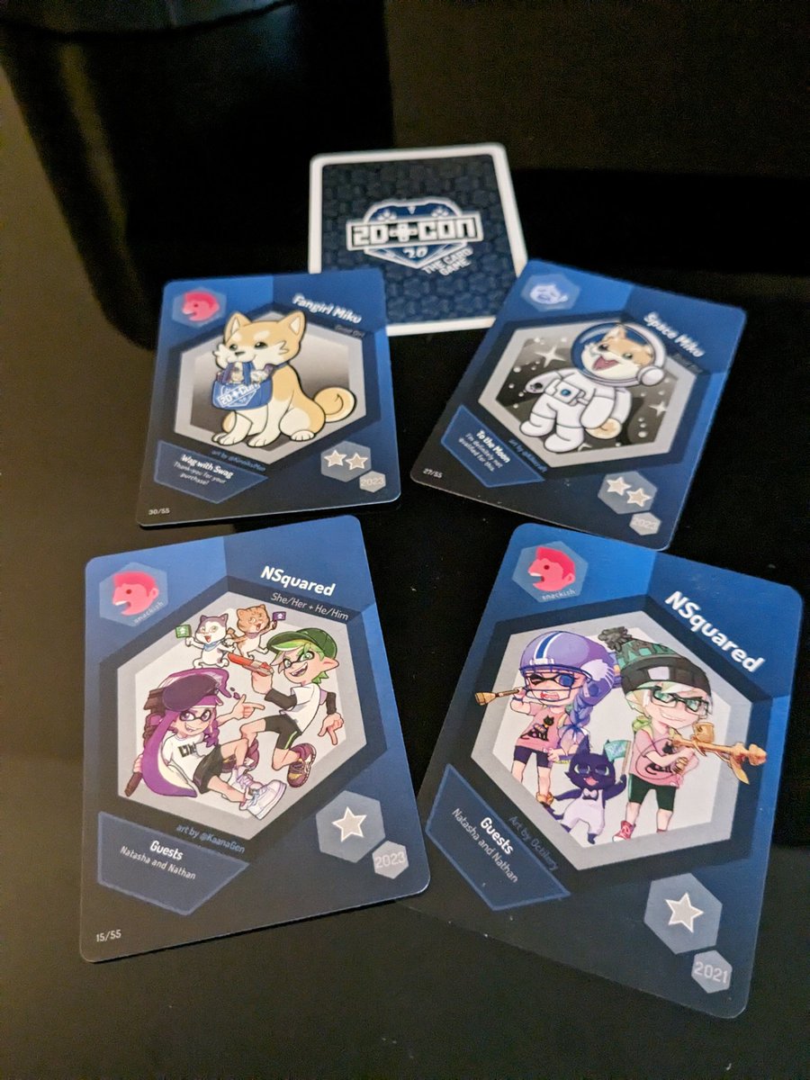 We'll be at #2DCon this weekend! We've already picked up two Miku cards for the TCG!

There's even a new NSquared card to collect this year!