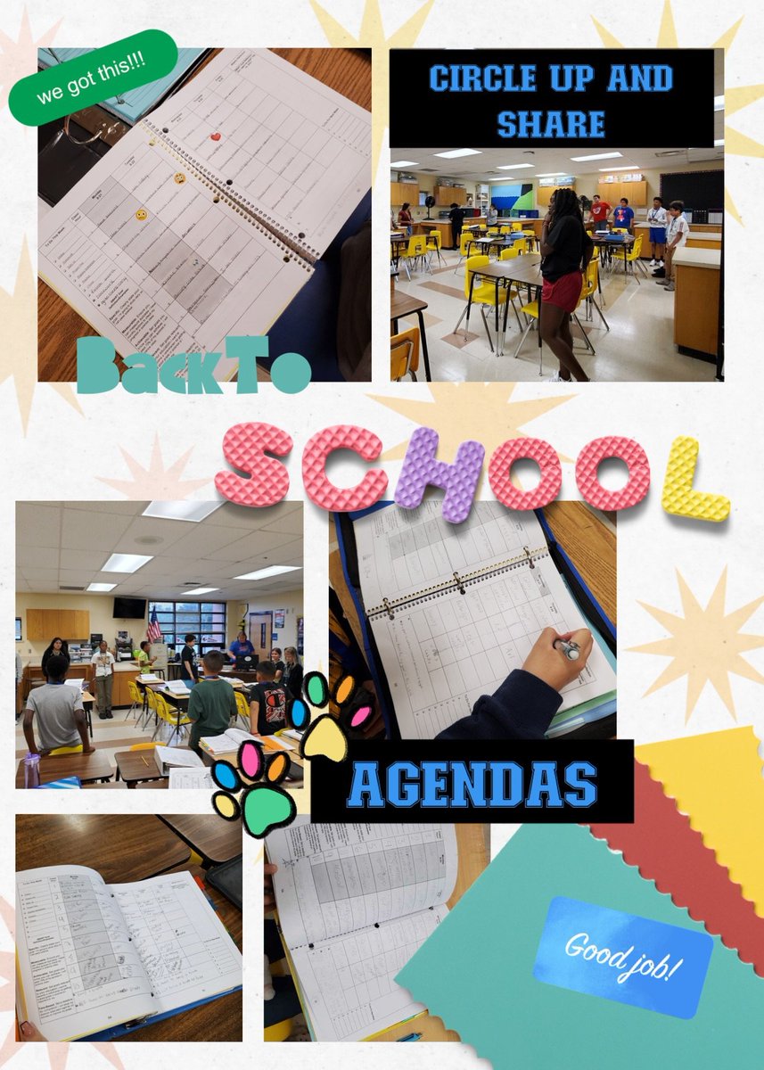 Agenda checks and check-out circles!