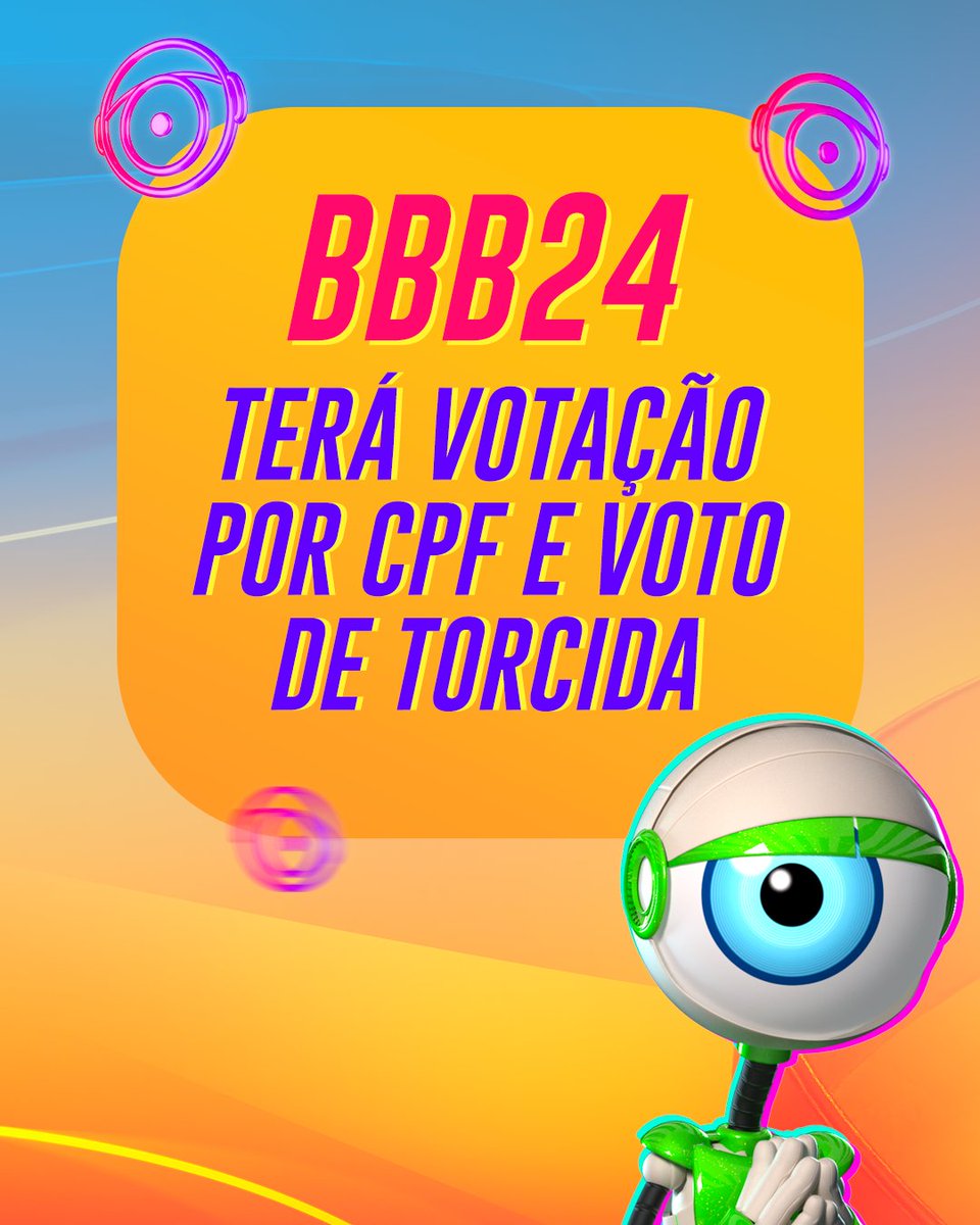 bbb's tweet photo. 🚨 Atenção, preste muita atenção: o #BBB24 ainda não estreou, mas já traz novidades com uma nova dinâmica de votação. 👀https://t.co/l8XqWmP4J1 💥#RedeBBB https://t.co/slaPYErh1J