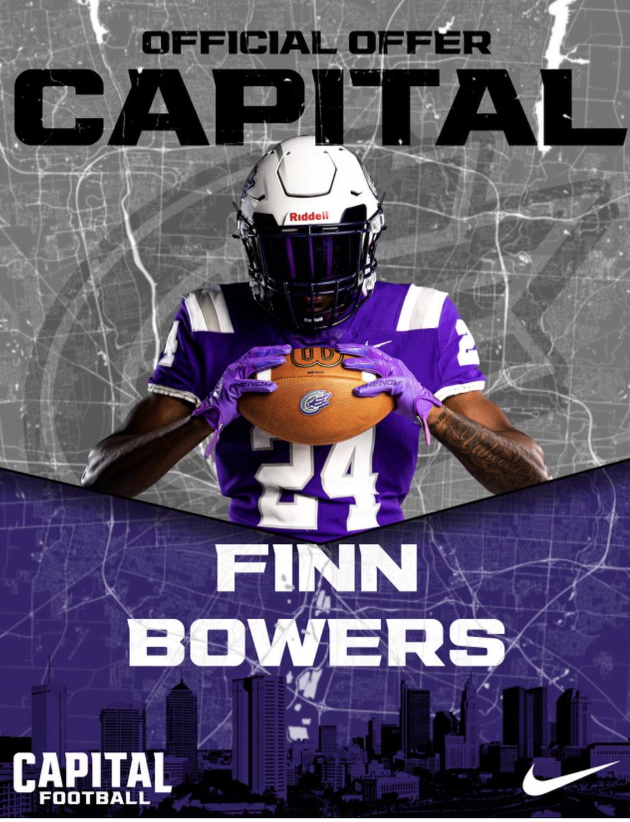 Finnbowers21's tweet photo. Blessed to receive my first offer from Capital University @AdamParsons1996 https://t.co/FtkqbpEWhV