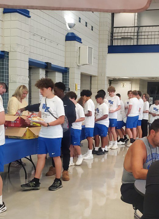 Big thank to both High Street Baptist Church and Dairy Queen in Worthington.  The boys devoured hamburgers &amp; hotdogs from High Street Baptist Church with chips and fresh fruit.  Worthington Dairy Queen donated 140 Dilly Bars which was the perfect treat after a super hot practice