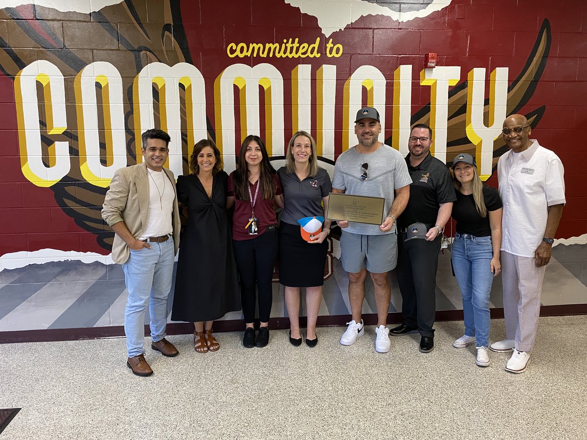 Thank you to The Tampa Foundation, Dr. Busciglio (Busciglio Smiles Orthodontics &amp; Pediatric Dentistry), and Jon Sierra Art for this beautiful mural. This is making an everlasting impression as Brandon High School continues to be committed to our community where we RISE ABOVE!