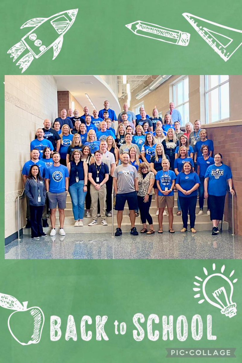 CCAHS's tweet photo. Oh, hey there!
Clear Creek Amana High School Staff are looking forward to the 23-24 school year!
#raisethesails #OneFleet #ccaclippers
@CCAClippers @drcoreyseymour https://t.co/ciVC7Rui2J