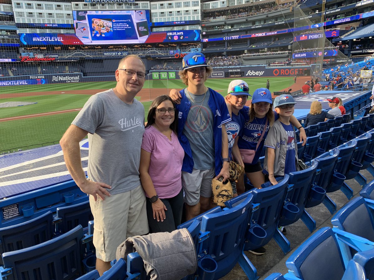 First time at the @BlueJays #NextLevel  brought the whole family from SK. 36hour drive!!!