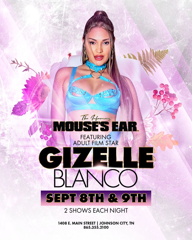 MousesEar2's tweet photo. Come out and party with Gizelle Blanco 🔥🔥 September 8th and 9th at The Mouse's Ear in Johnson City! 🎉🍾
Don't miss out on 2 sexy shows both nights! 💃🏼
.
.
.
#FeatureEntertainer #GizelleBlanco #TheMousesEar #JohnsonCity #SexySeptember #BrunetteBombshell https://t.co/um9OdYhzYv