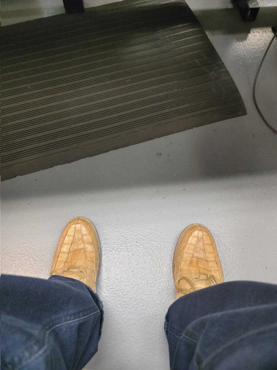 Was a boot day today at work. Had to bring out the ostrich gator boots. #bootday