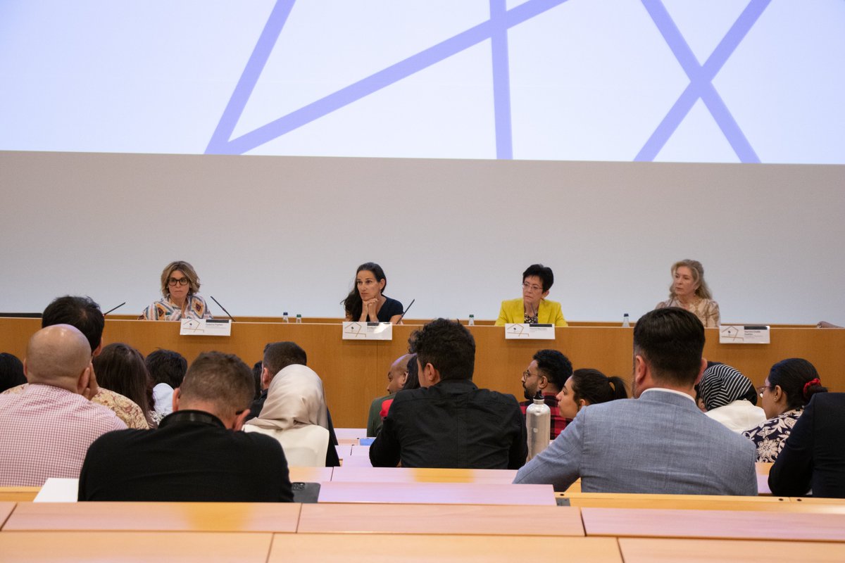 USI_MEM's tweet photo. We had the honour to meet the Ambassadors - Emilija Georgieva, Ambassador of Switzerland to Jordan and Iraq, Yasmine Chatila Zwahlen, Ambassador of Switzerland to Saudi Arabia @SwissEmbassyKSA and Yvonne Baumann, Ambassador of Switzerland to Egypt, during the #MEM2023. https://t.co/3zXwyUd4LO