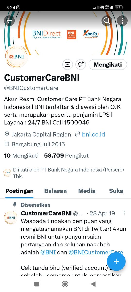 Hati2 yah ini akun penipu