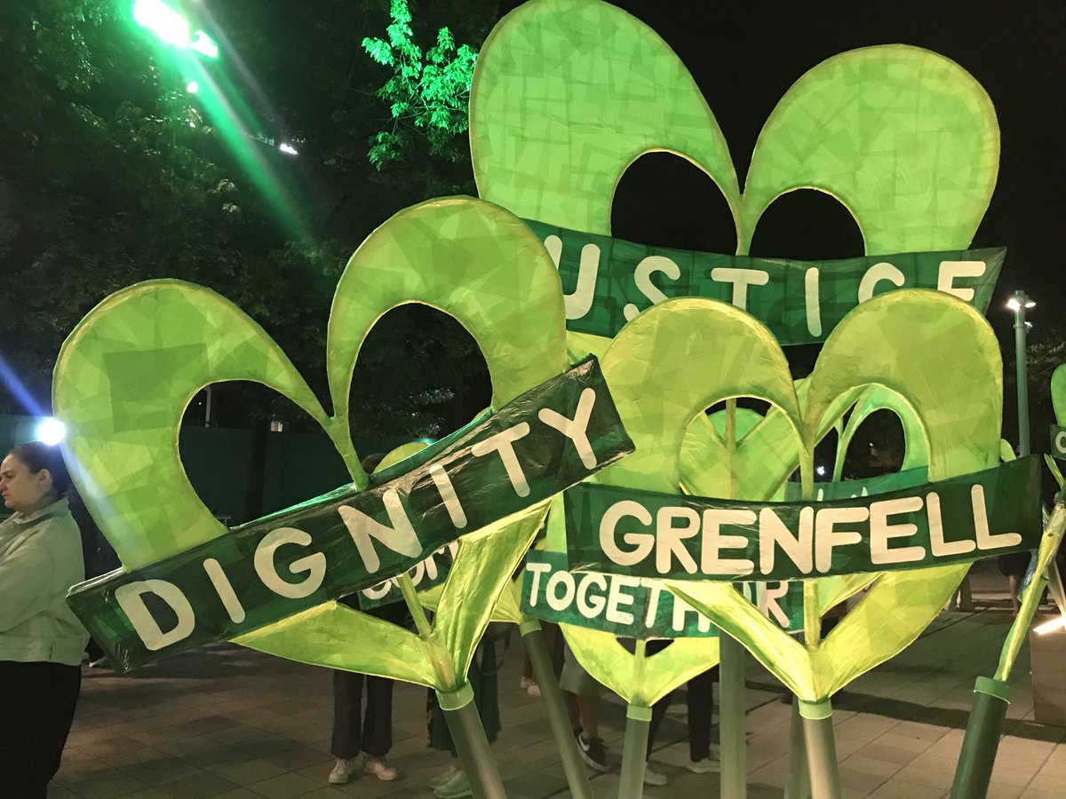 Saw a devastating play this eve about #Grenfell Money & greed caused 72 deaths and left terrible scars on survivors It was foreseeable & avoidable Been no criminal charges, #nojustice At one stage we see a video of David Cameron boasting about deregulation #Bloodonhishands