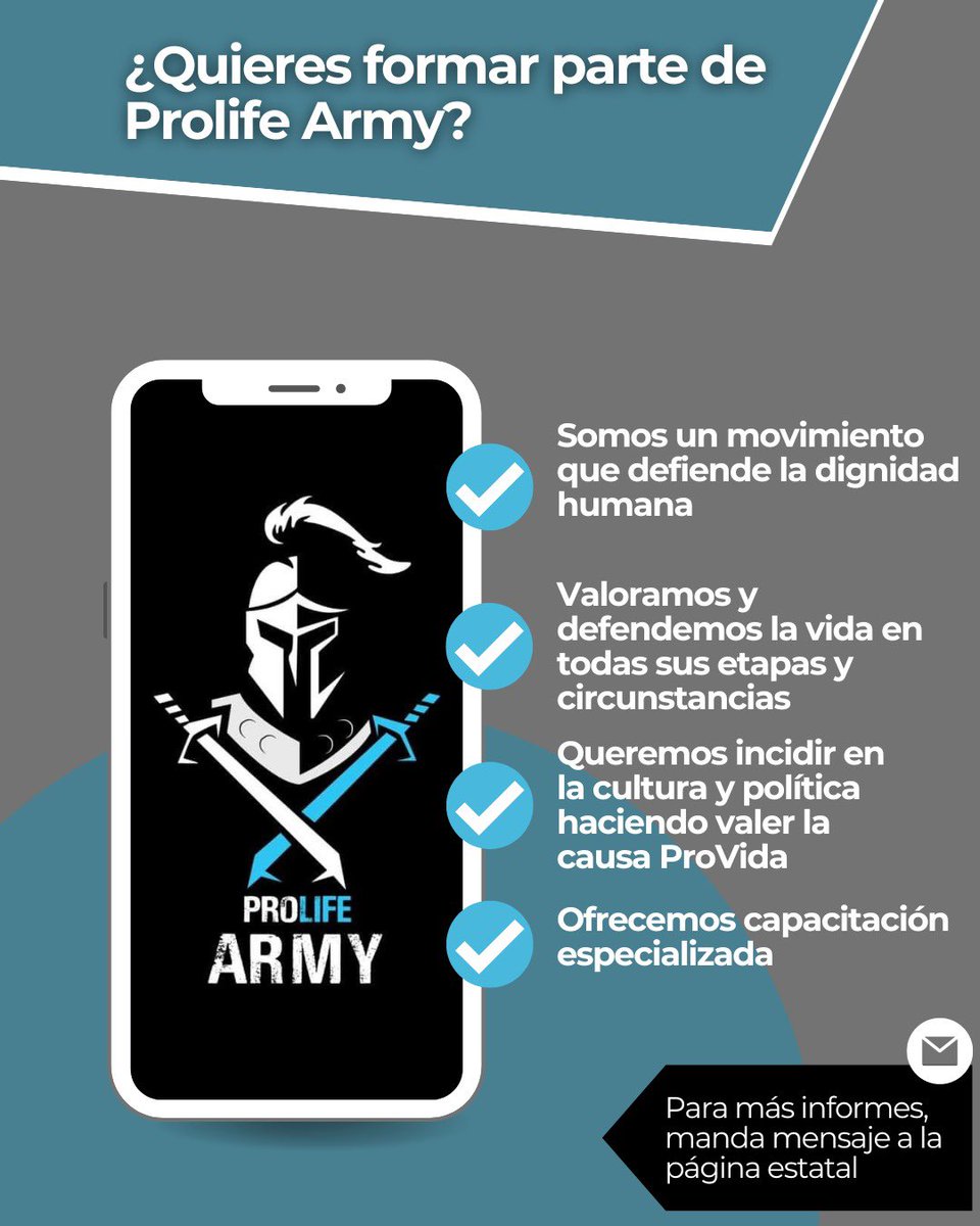 Sigamos haciendo cultura de la vida. 👇🏻

Envíanos mensaje para poner manos a la obra y, sobre todo, empezar a ver que no estamos solos. SOMOS MÁS.