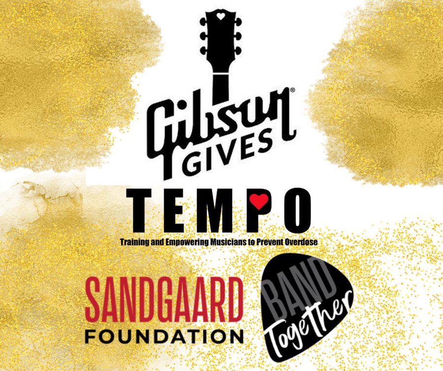 The Sandgaard Foundation is thrilled to continue our work with the Gibson Guitar Foundation, Gibson Gives, and TEMPO (training and empowering musicians to prevent overdose).

Learn more about these wonderful organizations at: GibsonFoundation.org and TempoMission.org.