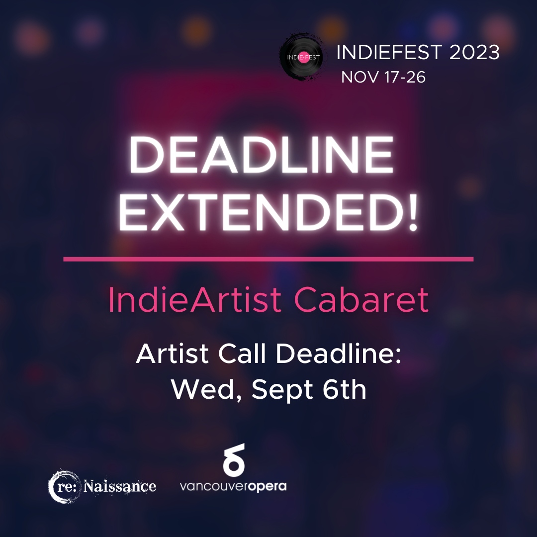 🔔Deadline Extended! The IndieArtist Cabaret Artist Call Deadline is now Sept 6!

✍Apply by Sept 6 at the link in our bio or go to bit.ly/IAC-2023

🤔Not opera? No problem! Last year, we selected a variety of works!

#indiefest2023 #indiefest #reopera #renaissanceopera