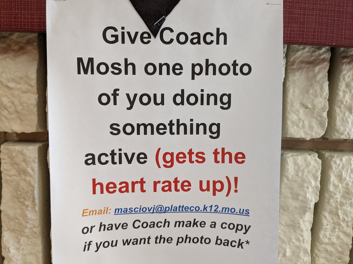 CoachMosh's tweet photo. Our board needs some love! Barry families can share one individual or family photo of your student getting active! Send a *copy* to school or just email masciovj@platteco.k12.mo.us! #pcr3proud #BeBarry #PhysEd https://t.co/D4ZISbjeuT