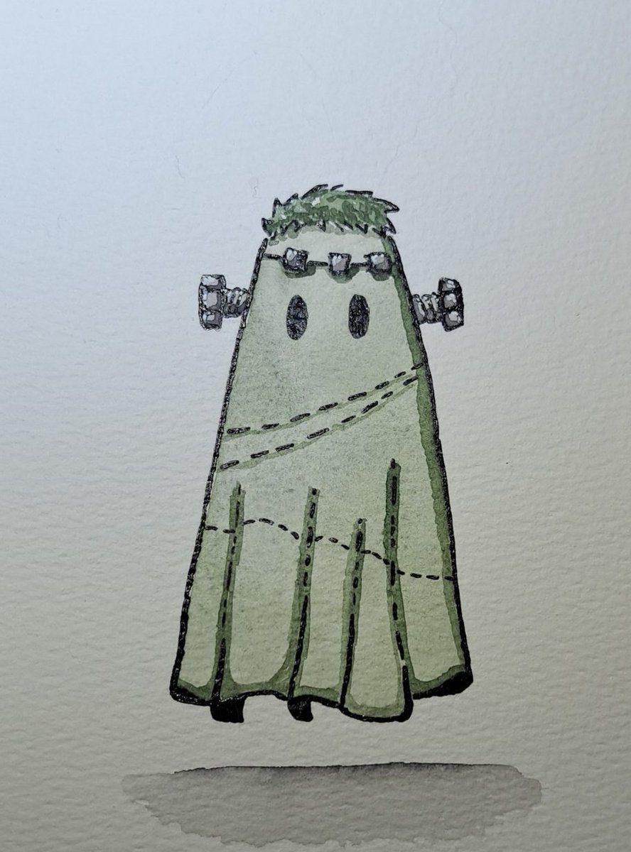 #AuGHOST2023 

Day 26: Frankenstein 

#kleineKunstklasse
