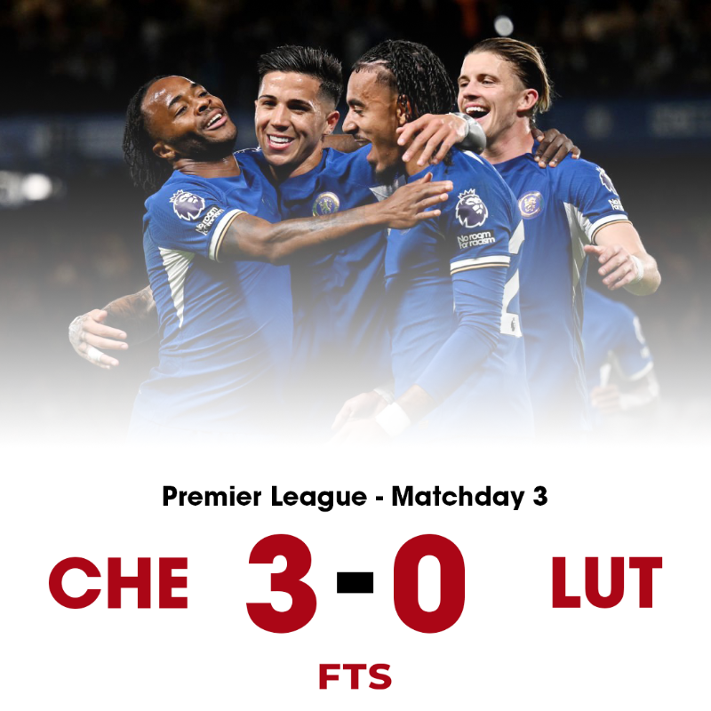 FromTheSpotUK's tweet photo. Chelsea cruised to a comfortable victory against Luton Town at Stamford Bridge, picking up their first win of the 2023/24 Premier League campaign in the process.

#CHELUT #Chelsea #LutonTown #PL #PremierLeague