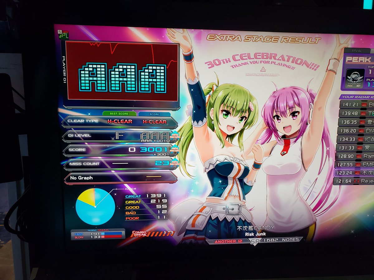 comatoast96's tweet photo. i guess i can aaa one more lovely now??? and implantation?? very surprised, plus a quick 18 puc on whats becoming one of my favorite XCDs #IIDX #SDVX https://t.co/9nToJD535Q