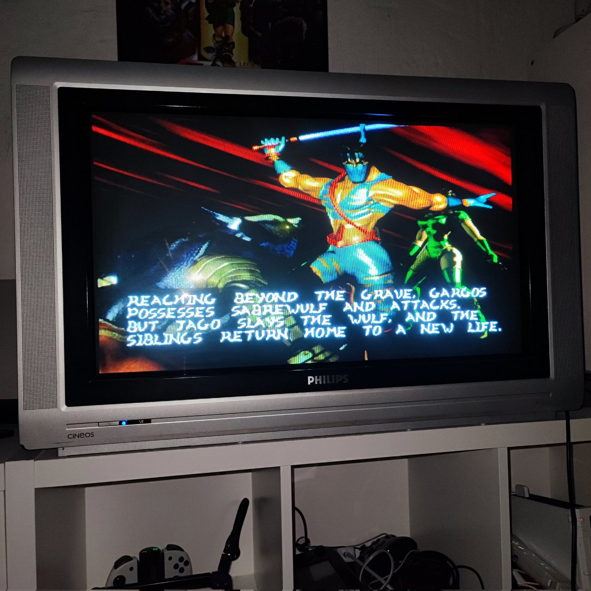 Spiele_Welten's tweet photo. Killer Instinct 2 mit dem Pro X Controller von @snakebyteDE durchgespielt. Damit ist das D-Pad definitiv Fighting Game zertifiziert! 😎 https://t.co/fMAQ8UUy08