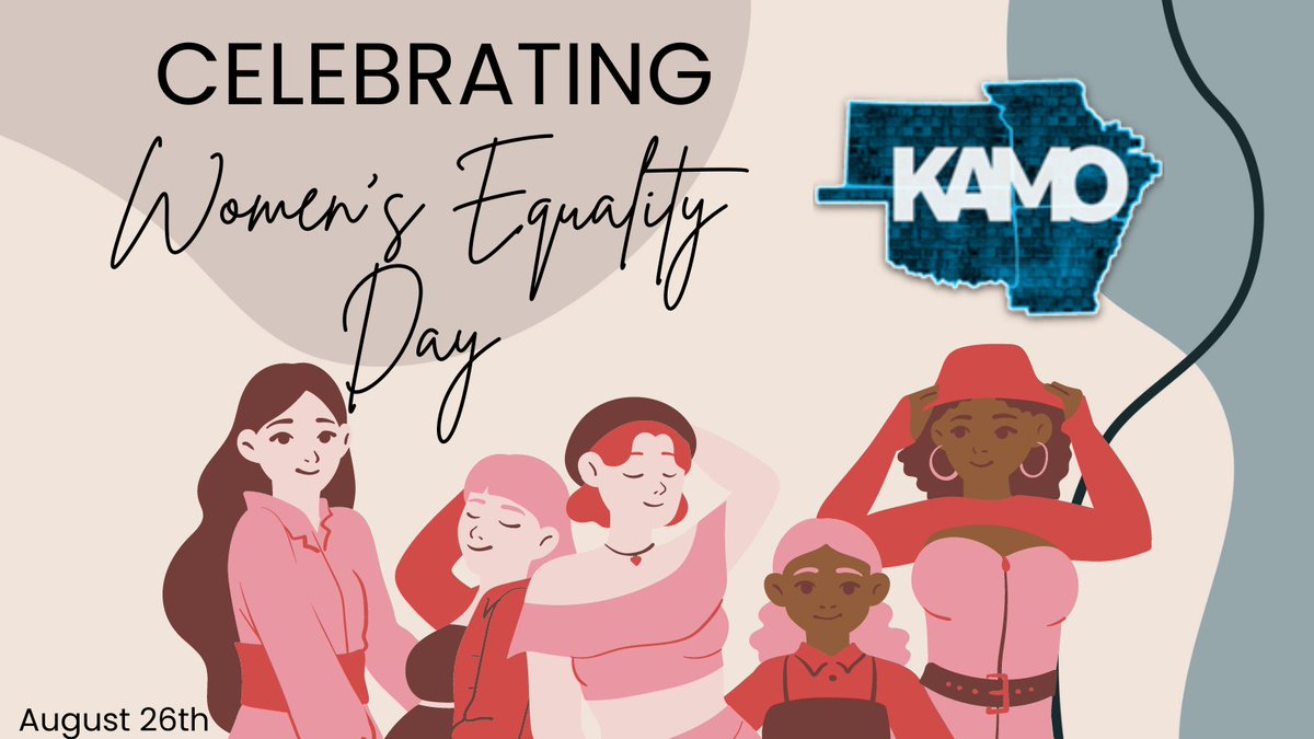 πΎπ΄ππ (@kamokonnects) on Twitter photo "There is no limit to what we, as women, can accomplish." -Michelle Obama
Happy Women's Equality Day! It's been 103 years since women won the right to vote. Let's celebrate those trailblazers who lit the path to equality.
@KAMO_A_Train <a href="/KAMO_GOAT/">G.O.A.T. Squad</a> <a href="/KAMO_ImMOrtals/">The ImMOrtals</a> <a href="/OK_GBers/">grOund breaKers</a> "There is no limit to what we, as women, can accomplish." -Michelle Obama
Happy Women's Equality Day! It's been 103 years since women won the right to vote. Let's celebrate those trailblazers who lit the path to equality.
@KAMO_A_Train <a href="/KAMO_GOAT/">G.O.A.T. Squad</a> <a href="/KAMO_ImMOrtals/">The ImMOrtals</a> <a href="/OK_GBers/">grOund breaKers</a>