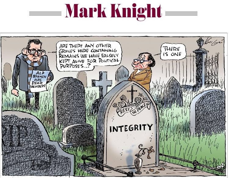 22thinkinggirl's tweet photo. @macsween_prue @DanielAndrewsMP @AustralianLabor Every dog has its day even gutter mongrels. #ResignDan #BranchStacking #Corruption https://t.co/riLrKakyXy