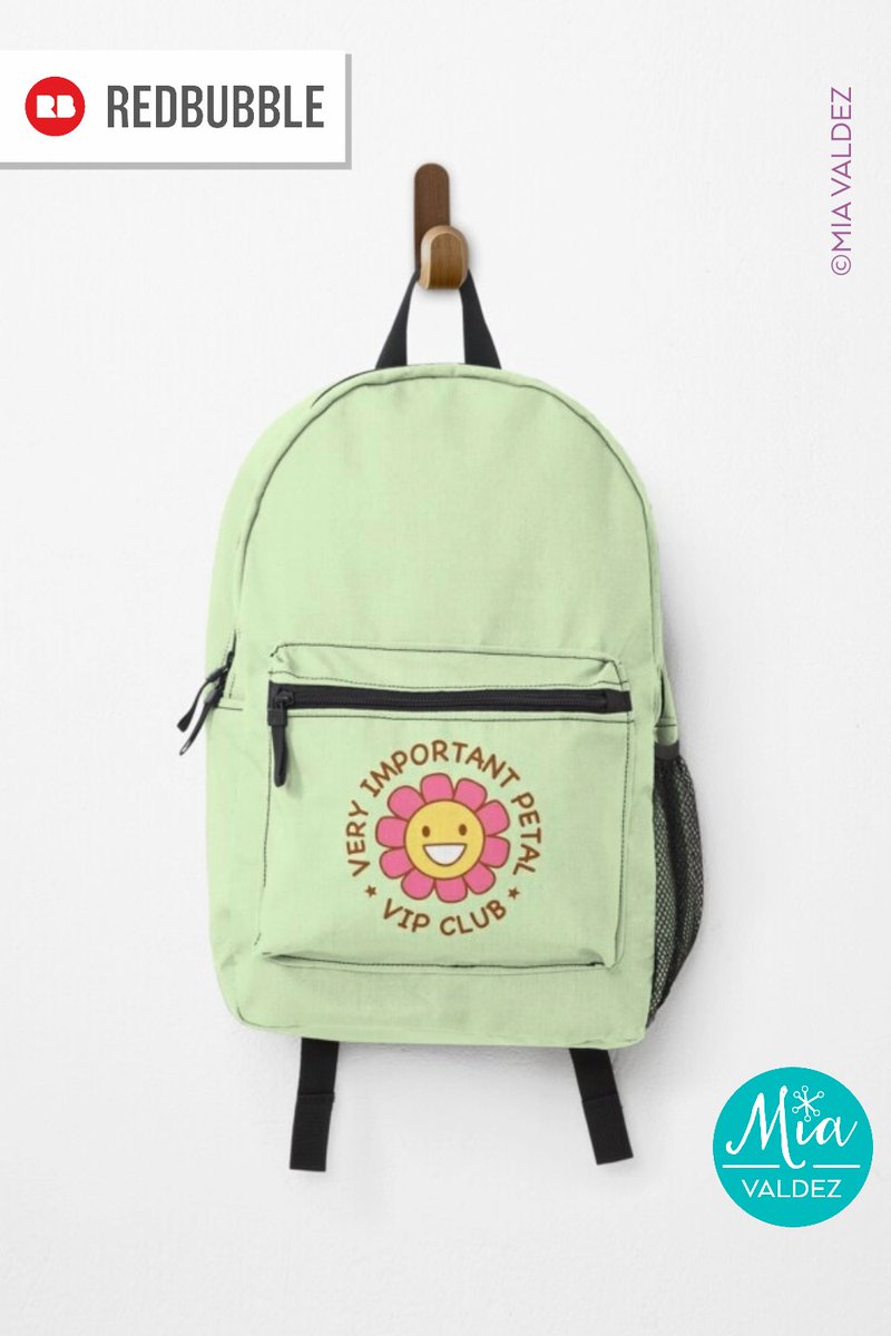 MiaDisseny's tweet photo. Flower VIP CLUB - Very Important Petal Backpack
.
https://t.co/ZJZkcj0J2n
.
#backtoschool #backpack #bag #vip #club #vip #petals #flowers #flower #power #psychedelic #pastels #happy #retro #vintage #60s #nostalgia #groovy #smile #mia #valdez #findyourthings #redbubble https://t.co/4LtQAQM1HN