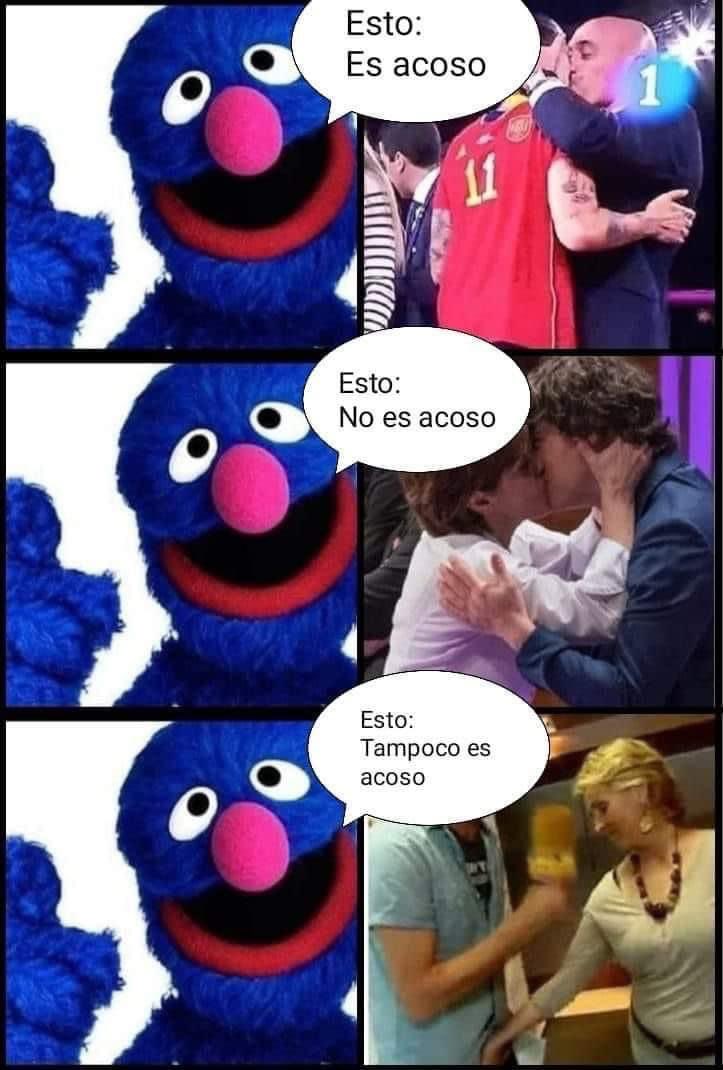LIPE140707's tweet photo. #chiringuitoRubiales de esto no os gusta comparar Andrea no te vi condenando esto  ni a la rubia ni a Carma. Anda que se os ve el plumero y que conste que para mi no está bien lo de rubiales , pero agresion sexual ???? Anda https://t.co/6VMkn4h6iH