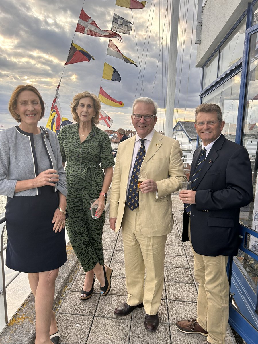 Burnham Week opening, at the Royal Corinthian Yacht Club, with Commodore Phil Aspinall and Burnham Week Chairman Annie Reid. Thank you.