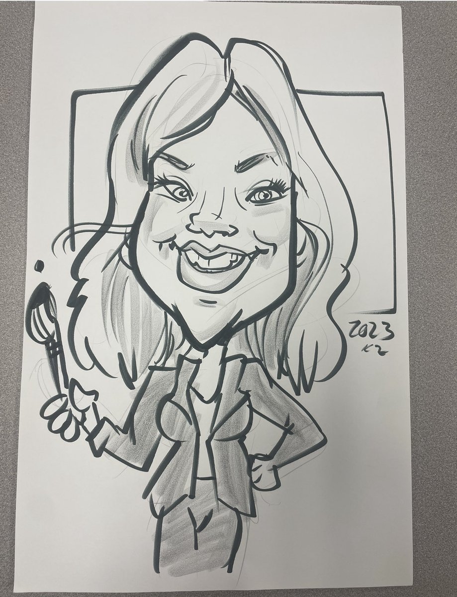 Today the staff was treated to a sitting with a caricature artist! Kelsey was phenomenal, and really captured the essence of each and everyone of us. If you would like to hire her for your next event, (think kids birthday parties) check out tuxedotoons.com.