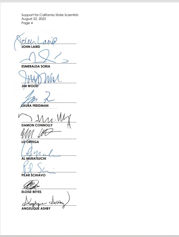 capsscientists's tweet photo. Thanks to all 50 #CALegislature members who signed @AsmTinaMcKinnor’s letter urging @gavinnewsom to direct @calhr_govbargain #FairPayCA with #CAStateScientists! HT
@JimWoodAD2
@AsmFriedmanCA
@AsmConnolly
@AsmLizOrtega https://t.co/QBfjOt2kfi