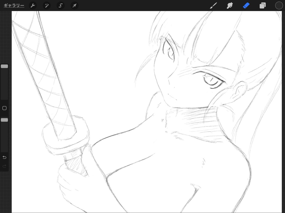 ラフ。

仕上げる。 https://t.co/EvL0xXNI6B 