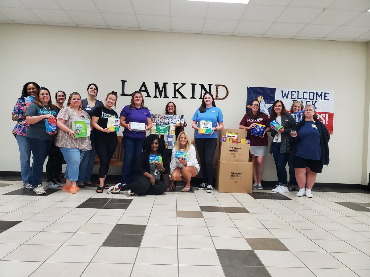 Lamkin Elementary was fortunate to receive 600+ packages of various school supplies from Tuboscope/NOV Wellbore Technologies.  Our students will be happy to have school supplies to start school on Monday!  Thank you for supporting CFISD and Lamkin.  📘✏✂️🗒