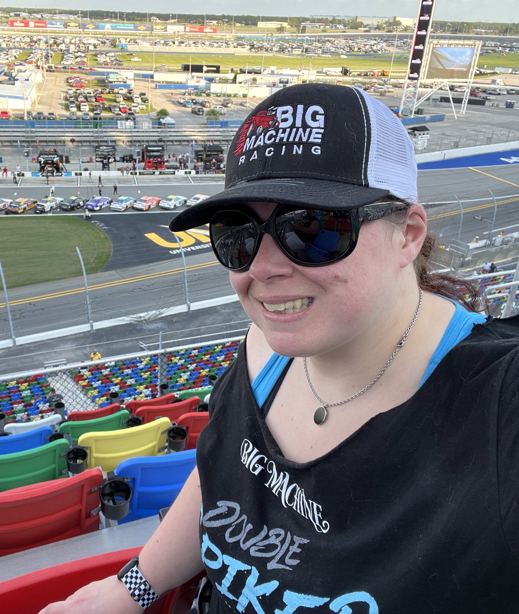 Stellarnarious's tweet photo. Let’s go @pkligerman 
Thanks again to Parker, @SpikedCoolers and @bigmchnracing for the hat and T-shirt let’s get the 🏆🏁 I’ll hop the fence and meet you in VL if Parker wins. J/K @DAYTONA 

#NASCAR75 #NASCAR #Wawa250 #ParkerKilgerman #bigmachineracing #spikedcoolers https://t.co/SI5ssgTOFz