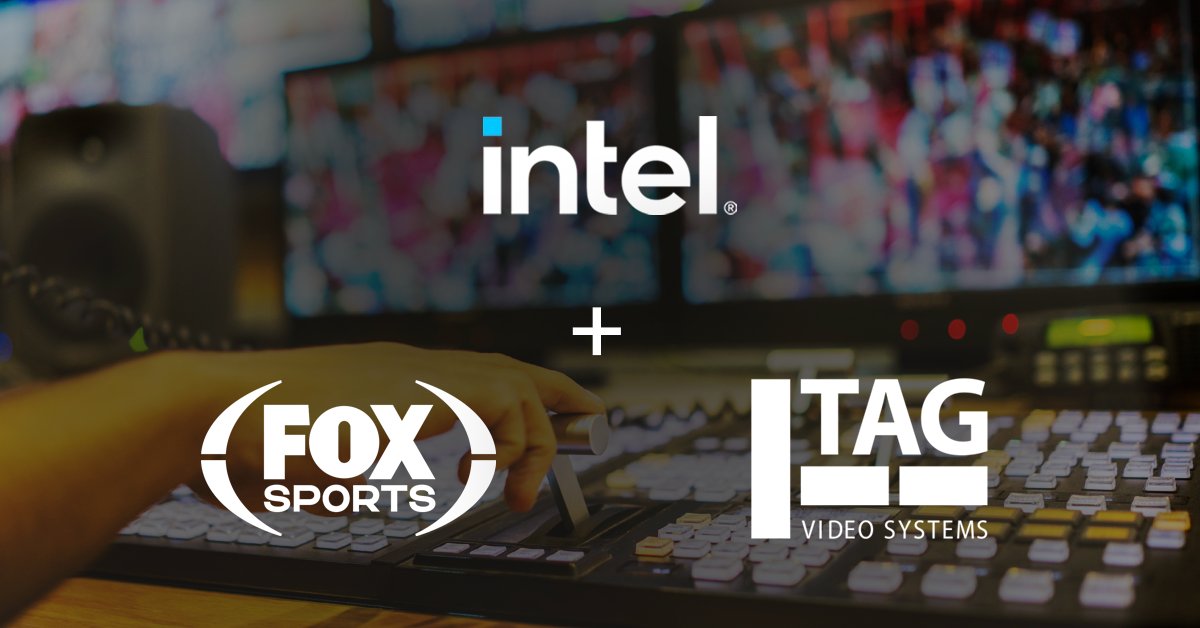 Intel5GNetworks's tweet photo. Broadcasters of sporting and other live events need optimal performance, low latency, and real-time visibility and monitoring to ensure high-quality programming. Read how @FOXSports and @TAGVS rely on Intel® Xeon® processors to help them deliver world-class viewing experiences.