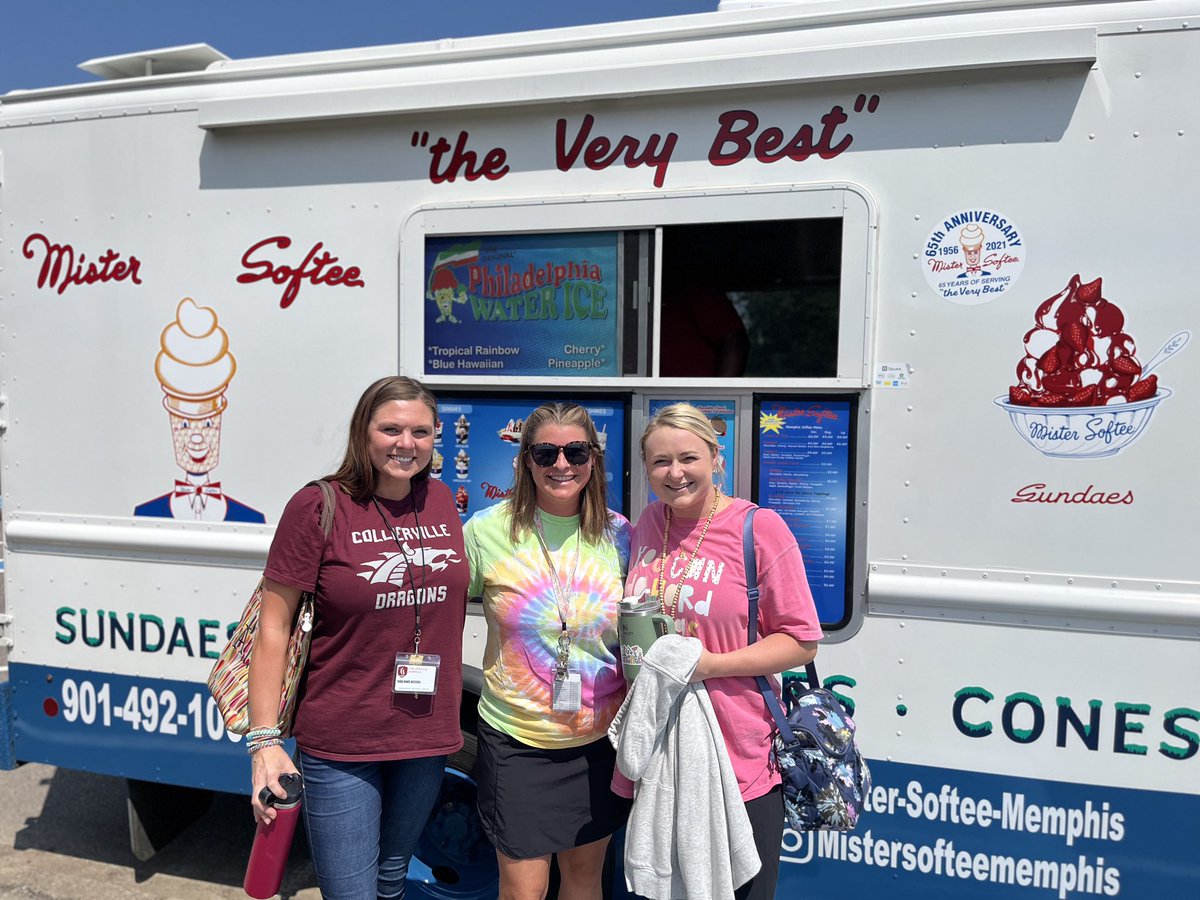 brandi_hynes's tweet photo. Mister Softee was a huge hit today in the heat! Thanks to our Sunshine Committee for spreading some ☀️today! @TaraOaks_ES @cville_schools @jtalbot516 @pgking29 https://t.co/xFeh01CqKo