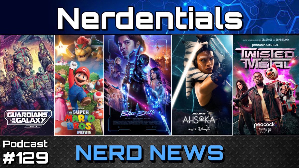 nerdentials's tweet image. Hey #nerds #geeks and #gamers the nerdcast is back with a fantastic episode covering some fun new stuff in #popculture! This week we review #BlueBeetle , #twistedmetal and our #starwars #Ahsoka trailer reactions…and much more! Check it out! youtu.be/OuRnjKPBJeQ?si…