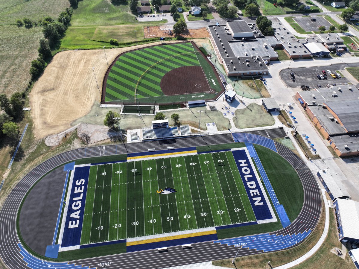 We are excited to welcome our Holden community to the newly renovated Holden R-III Sports Complex. Thank you to our community stakeholders who made this possible for our students. Tonight we host the Sherwood Marksmen to open our season and new field. Stay cool and go EAGLES!!!