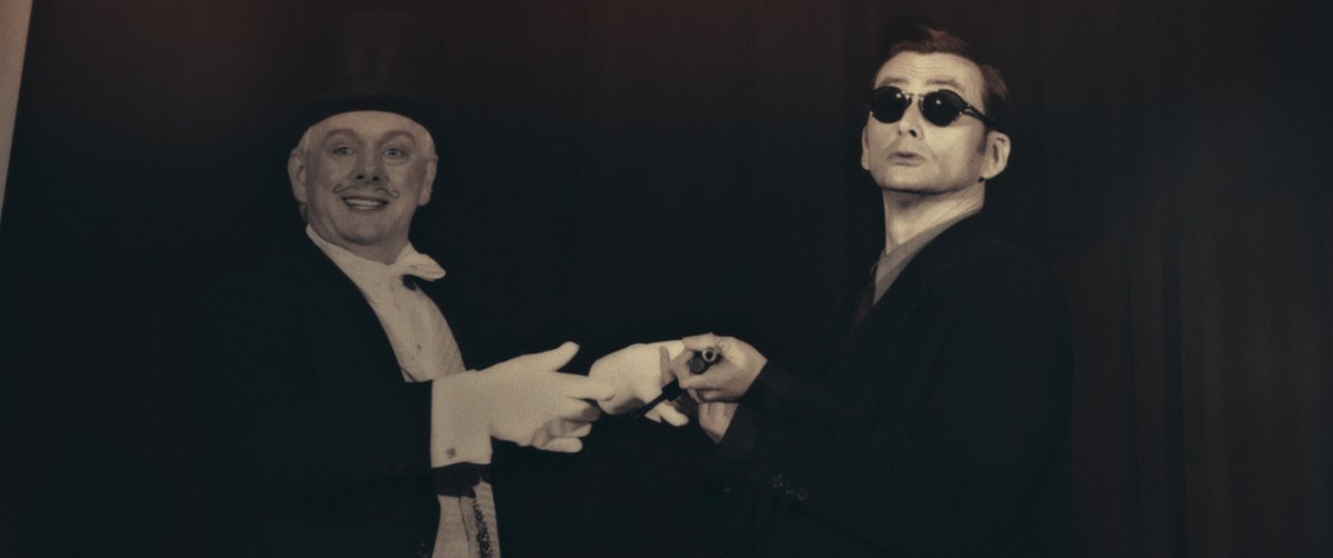GoodOmensPrime's tweet photo. *slams laptop closed until whenever we feel like terrorizing the fandom again*