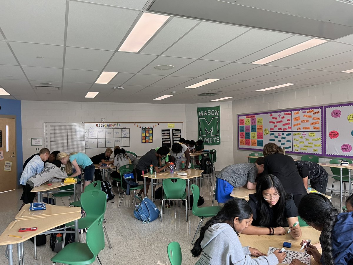 Karen Byrd (@mrsbyrdmms) on Twitter photo Always love doing the #100numberactivity at the beginning of the year to talk about collaboration and group work. This picture says it all ๐๐ป<a href="/MMScomets/">Mason Middle School</a> Always love doing the #100numberactivity at the beginning of the year to talk about collaboration and group work. This picture says it all ๐๐ป<a href="/MMScomets/">Mason Middle School</a>