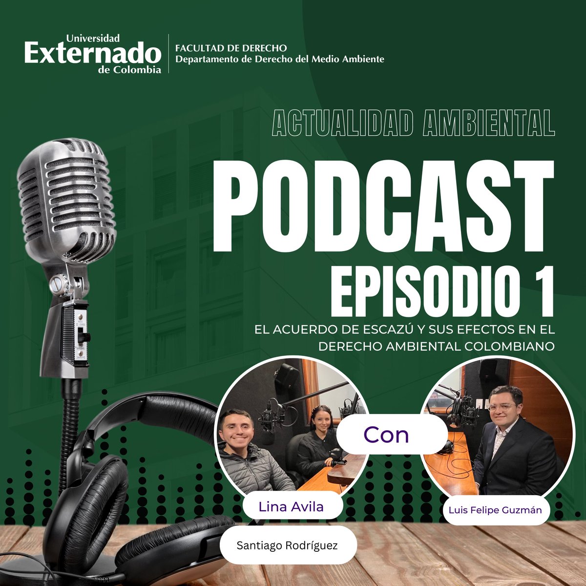 Acompáñanos en nuestro primer episodio “El acuerdo de Escazú y sus efectos en el derecho ambiental colombiano” 🌱

Escúchalo aquí 👉 spreaker.com/show/actualida… 

#podcast #ambiental #medioambiente #actualidad #uexternado