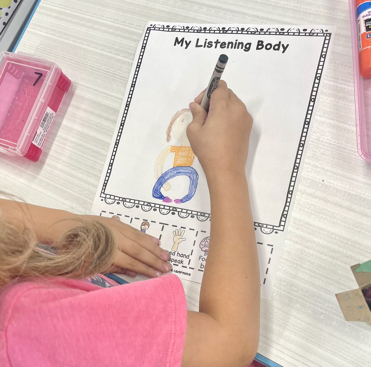 MissWinkelman's tweet photo. We’ve also been learning about and practicing our whole body listening https://t.co/ZSJao8r3gR