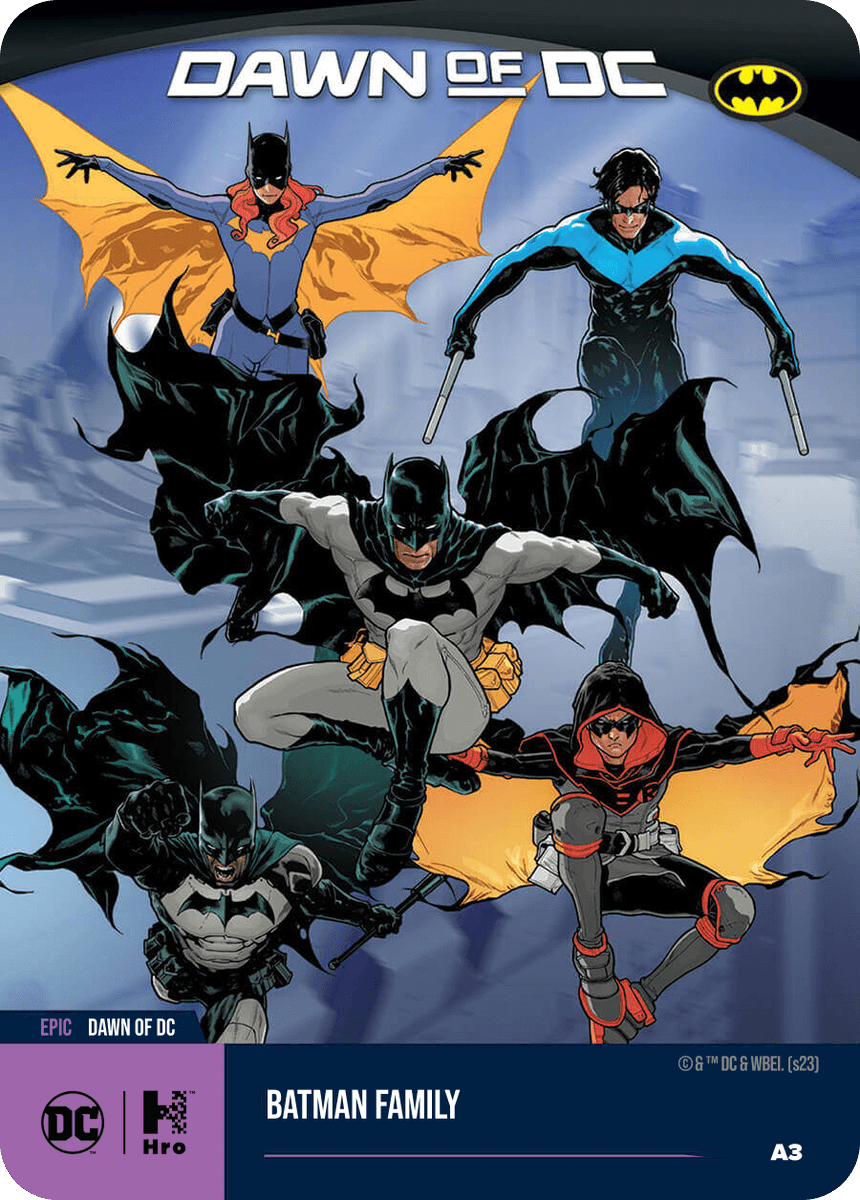 HroFeed's tweet photo. Dawn of DC Mega Batman Family (mint #A3), just minted on #Hro

Congratulations to: https://t.co/XJ9vhvg2AF

ℹ️ More information: https://t.co/infiBXiudh https://t.co/UPTSQgtJqY