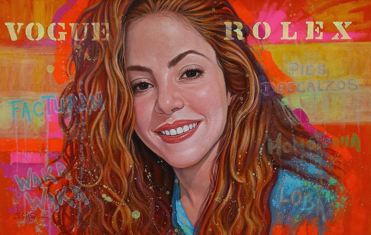 <a href="/shakira/">Shakira</a> <a href="/alcaldiabquilla/">Alcaldía de Barranquilla</a> Pintura de SHAKIRA. 
50x80 Cmts.