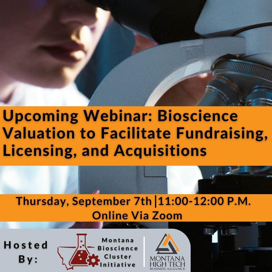 Life science researchers &amp; entrepreneurs often need to value assets for licensing deals, acquisitions, financing, investments, or IPOs. Join us for a webinar on key valuation principles for MT bioscience companies from 11 - 12 p.m. on Thurs., Sept. 7th.

 hubs.li/Q020jzFG0